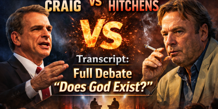 William Lane Craig vs Christopher Hitchens Transcript: Full Debate “Does God Exist?”